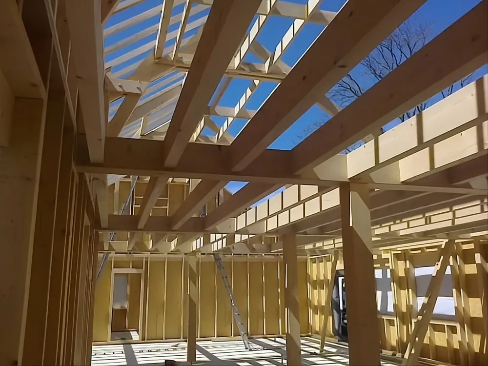 Structure ossature bois à Genlis